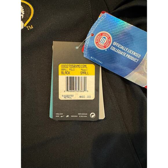 NEW Nike Dri-FIT Missouri Tigers Polo Shirt Men’s Small Black Collegiate Logo - Picture 6 of 6